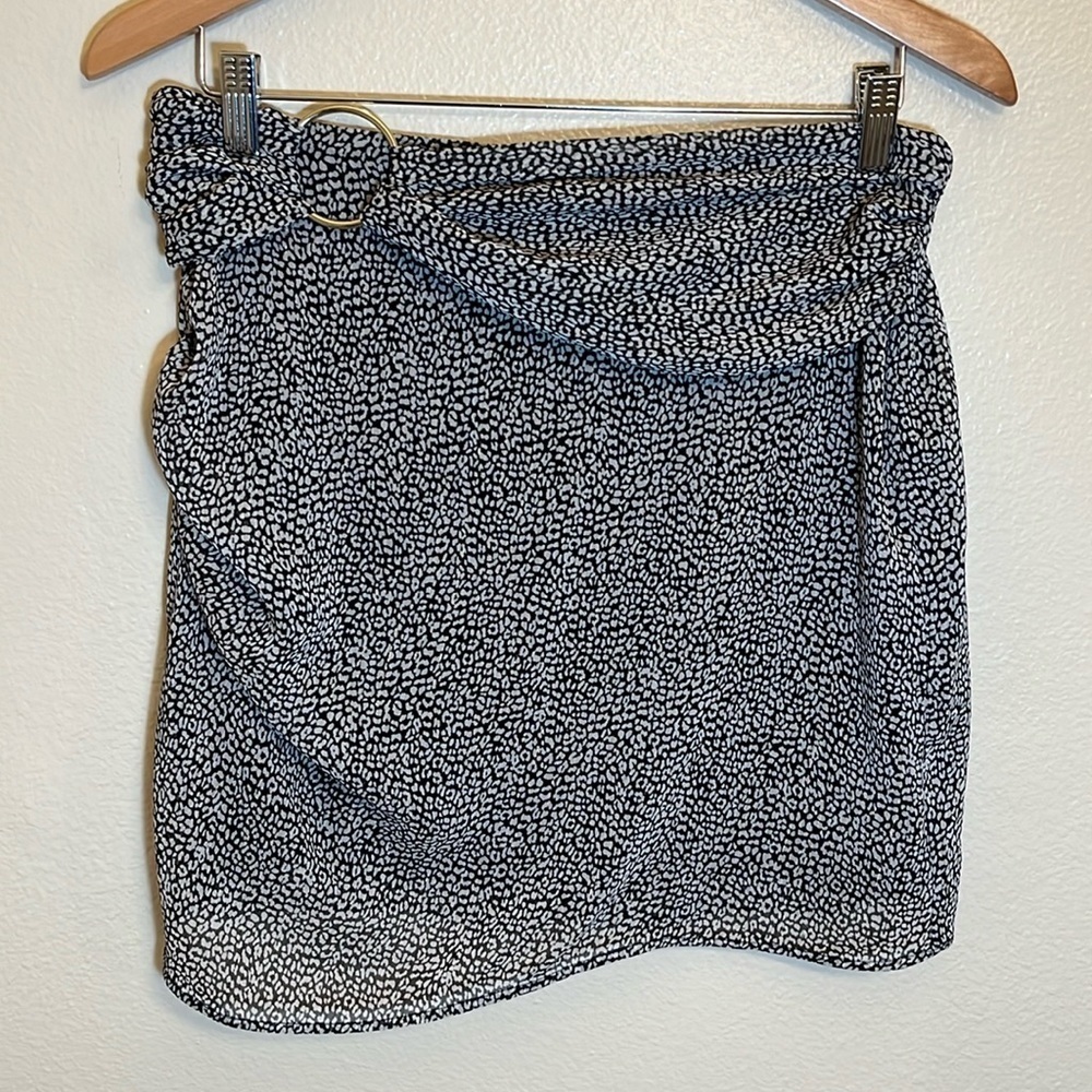 Zara Ring Embellishment Mini Skirt